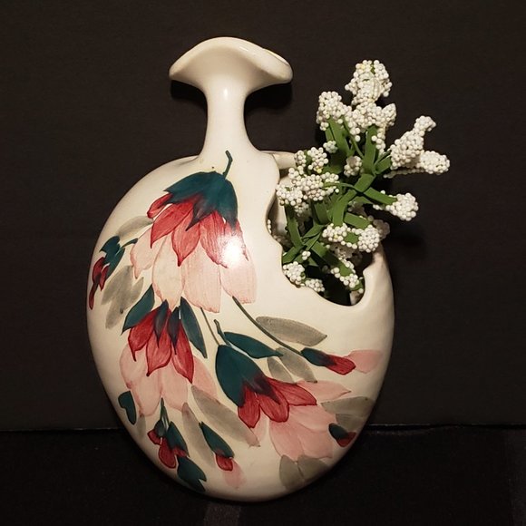 Clayworks Wall Pocket Vase Vintage Pottery Nova Scotia - Picture 2 of 5